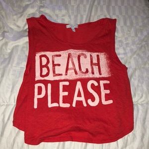 “Beach please “ flowy top
